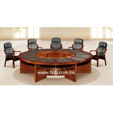 Mesa de conferencia redonda de madera grande Mesa de conferencia Muebles de oficina clásicos (FOHSC-3006)